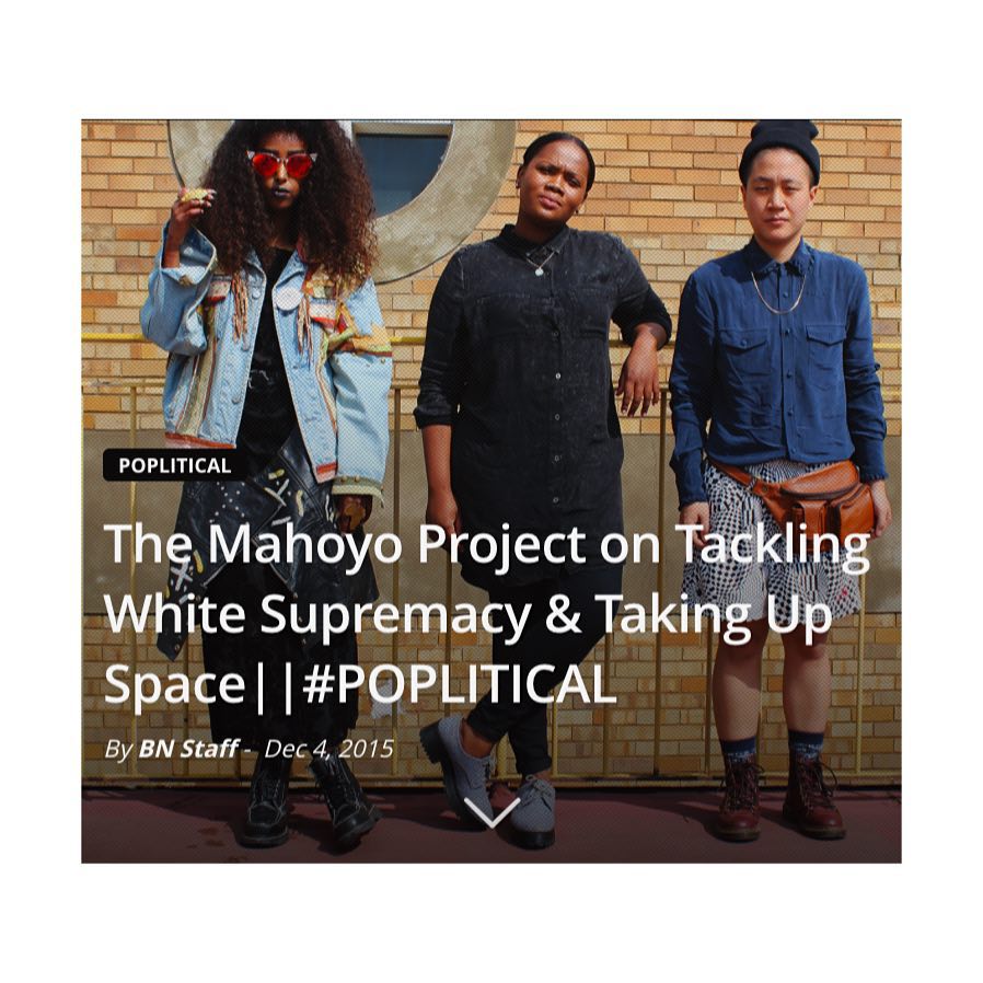 "Mahoyo is a place where we can go to just “be”, collectively that is where we find our sense of freedom." Shout out to the super dope  @blacknation_za crew for this piece